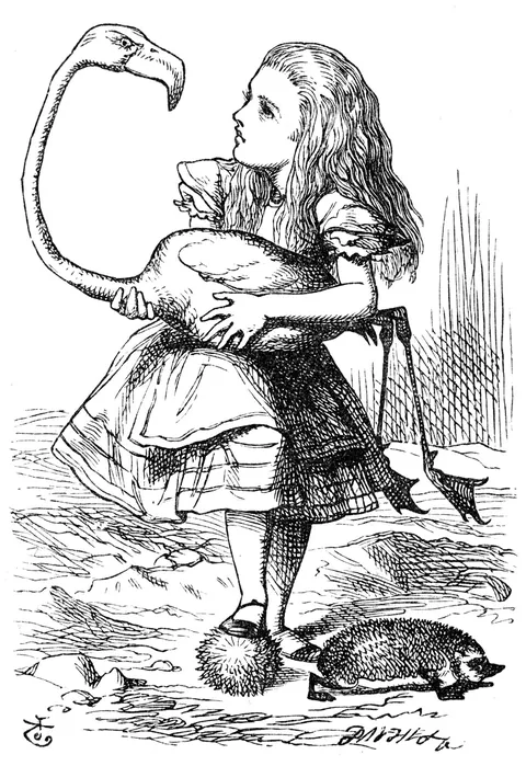 Alice and the Cards by John Tenniel