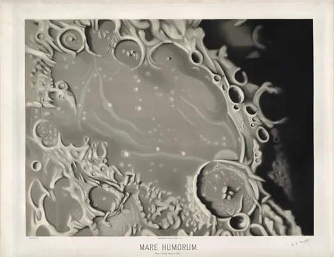 Mare Humorum by Étienne Léopold Trouvelot