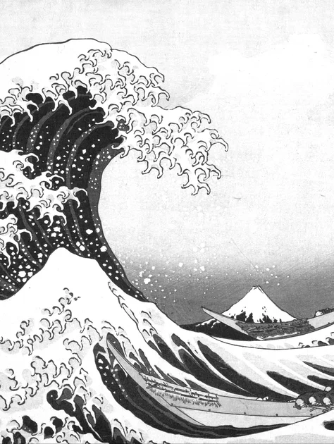 The Great Wave off Kanagawa by Katsushika Hokusai as a Kindle lock screen