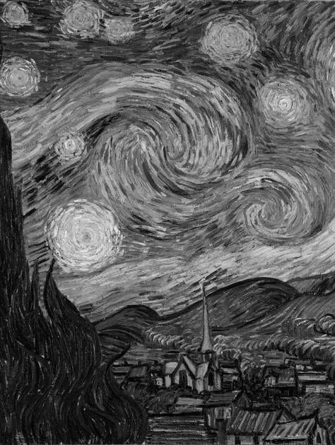 The Starry Night by Vincent van Gogh as a Kindle lock screen