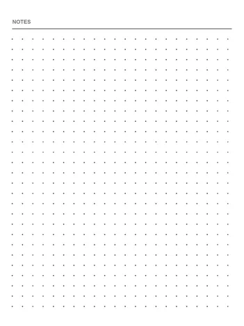 Dot grid note template for e-ink